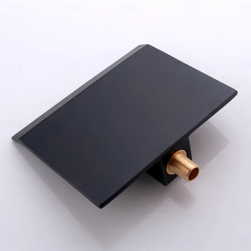 Bathroom Sink Faucet - Waterfall Chrome / Electroplated / Painted Finishes Wall Installation Wall mountedBath Taps3