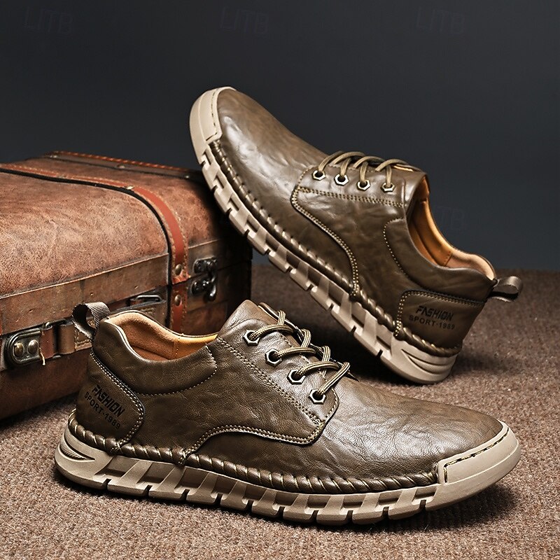 Men's Casual Sneakers – Trendy Faux Leather and Mesh Shoes for Running, Gym, and Casual Outings2