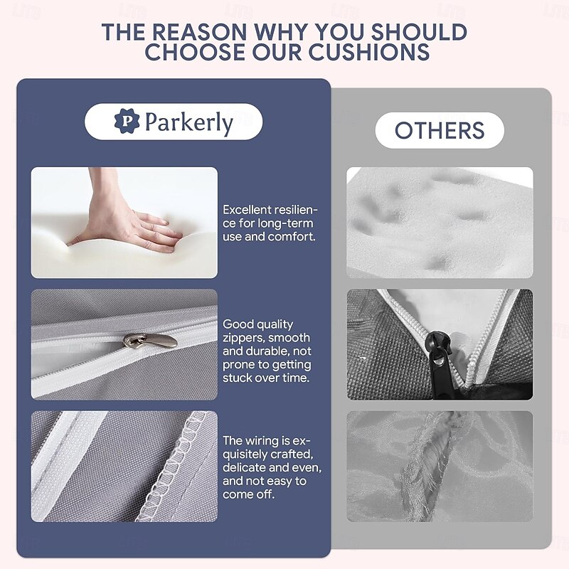 Outdoor Loveseat Cushion Set Water Repellent, Fade Resistant, Cushion Set for Couch, Bench, and Swing3