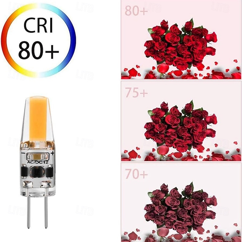 G4 LED Light Bulbs 3W Equivalent to 30W T3 JC Type Bi-Pin G4 Base Halogen Bulb AC/DC 12V G4 Bulb White Warm White for Under Cabinet Light Ceiling Lights RV Boats 10pcs4