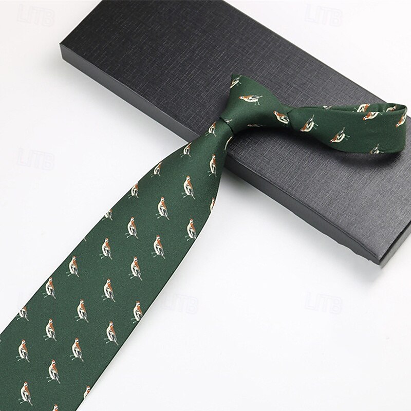 Men's Neckties Fashion Business Print Pattern Wedding Party Daily Wear4