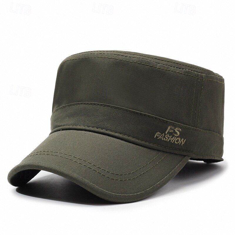 Men's Flat Cap Sun Hat Trucker Hat Black Green Polyester Fashion Casual Street Daily Camo / Camouflage Adjustable Sunscreen Breathable2