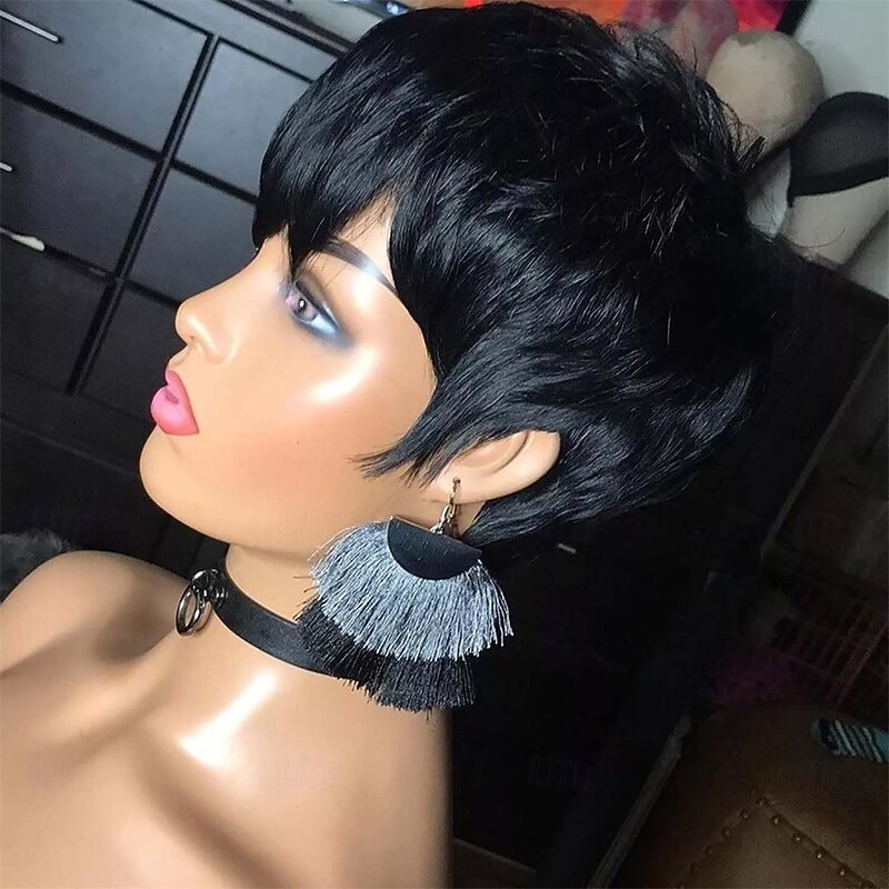 Pixie Cut Wig Synthetic Wig for Black Women Pixie Short Layered Wigs For Women3