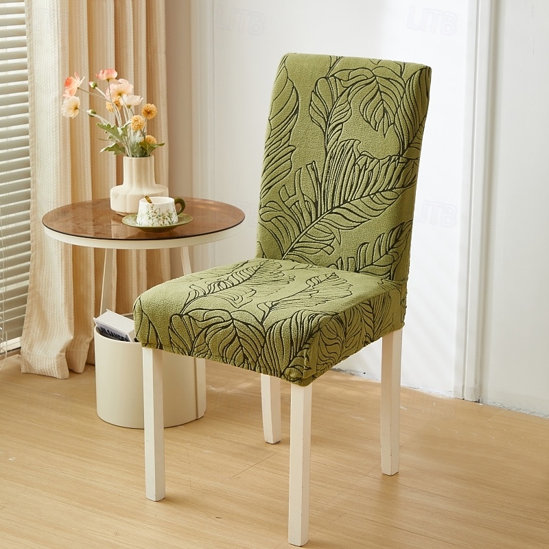 Printed Dining chair Cover For Home Polar Fleece Fabric Chair Cover Stretch Slipcovers Seat Chair Covers2