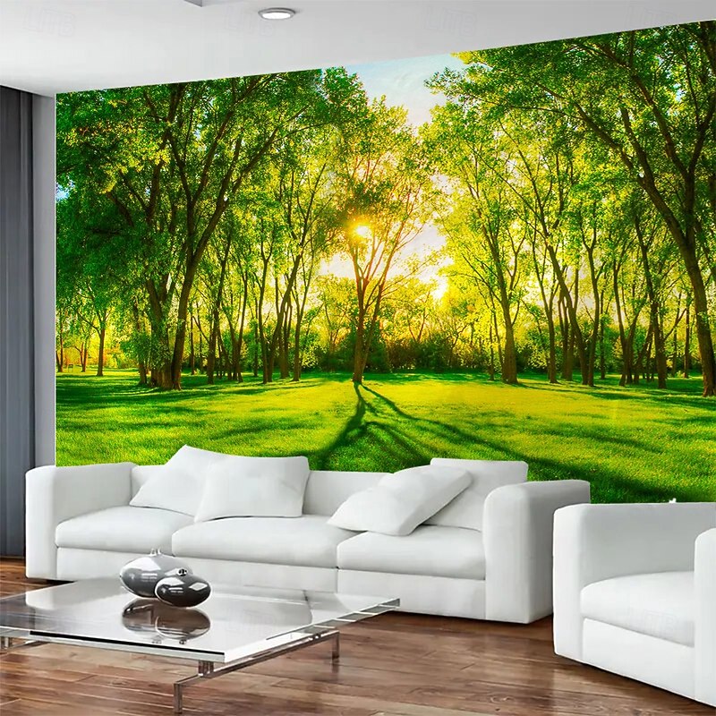 Lush Forest Hanging Tapestry Mural Art Large Tapestry Mural Decoration Photos Background Carpet Curtains Home Bedroom Living Room Decoration2