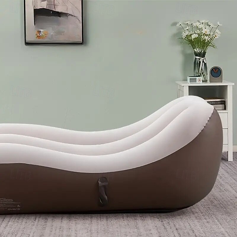 Lnflatable Sofa Air Sofa Inflatable Bed Sofa Bed Lover Sofa Suitable for Living Room Balcony Backyard Camping Picnic Beach Travel and Party Portable Folding Sofa4