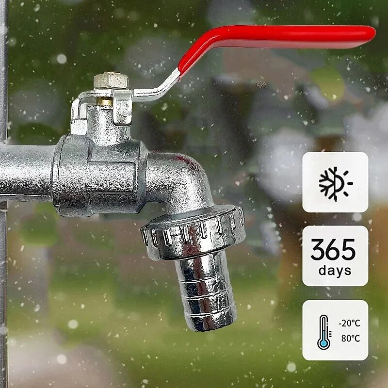 Outdoor Faucet Antifreeze Garden Zinc Alloy Villa Outdoor Watering Single Cold Faucet Single Outlet Spout Horticultural Spout3