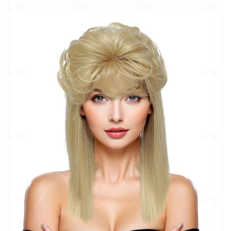 Mullet Wig for Women 80s 90s Costume Fancy Party Accessory Halloween