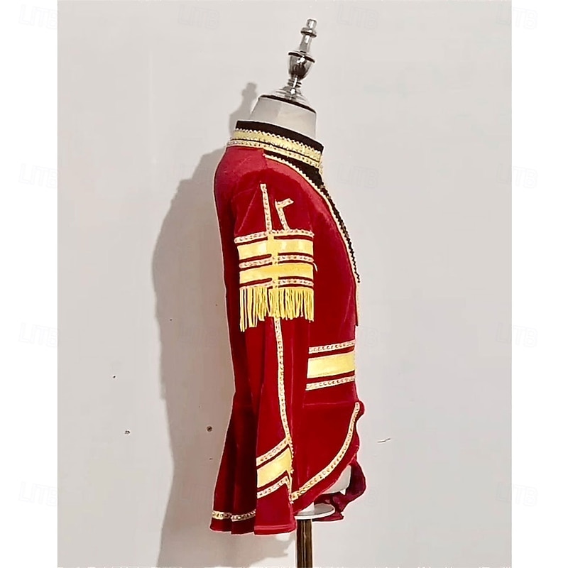 Men's Boys Ice Skating Tops Black Thumbhole Halo Dyeing High Elasticity Training Competition Skating Wear Classic Crystal / Rhinestone Long Sleeve Ice Skating Figure Skating4