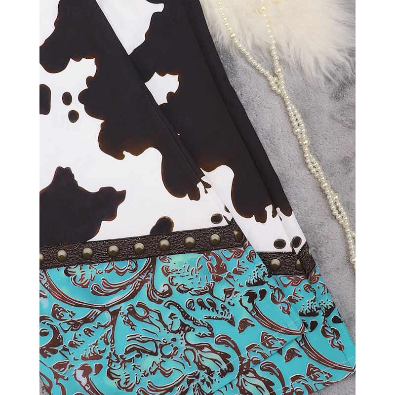 Women's Wide Leg Pants Trousers Fashion Streetwear Full Length Natural Floral Pocket Print Outdoor Comfortable Going out Weekend Black Summer Regular Fit4