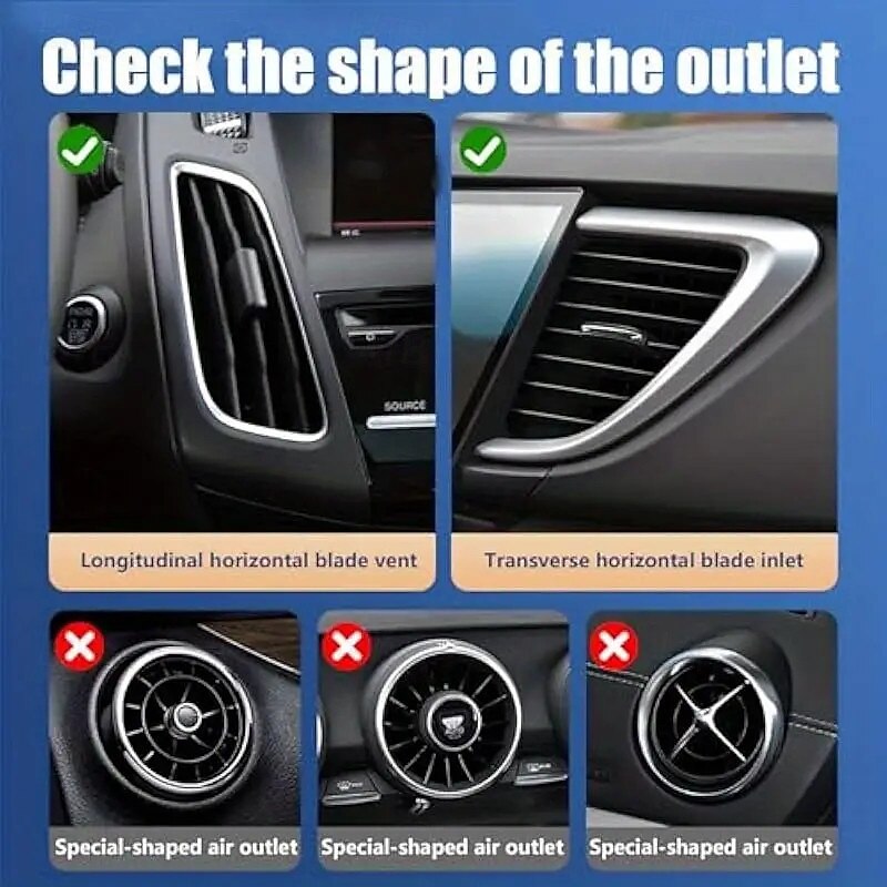 Car Air Vent Cup Holder with 360° Adjustable Mount, Shockproof Leakproof Drink Holder with Clamping Arm for Cars and Trucks4