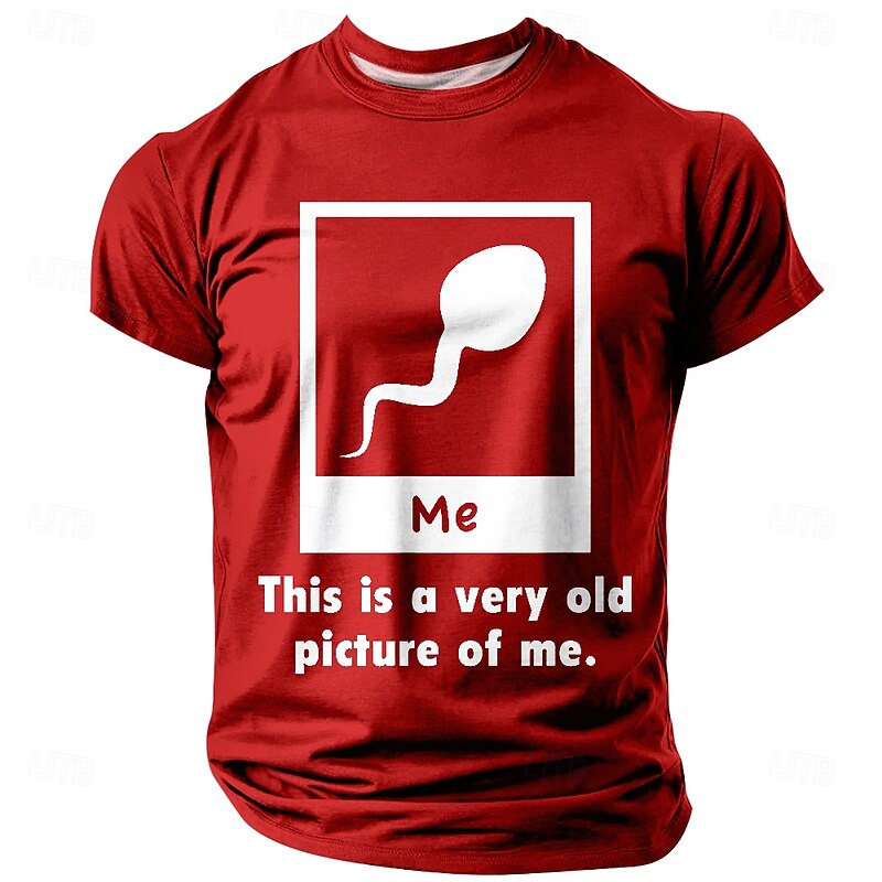 Men's Adult Humor T Shirt Short Sleeve T shirt 3D Print Crew Neck Shirt Fashion Daily Street Casual Daily Black Red Blue Summer Spring All Seasons Clothing Apparel S M L XL XXL XXXL2