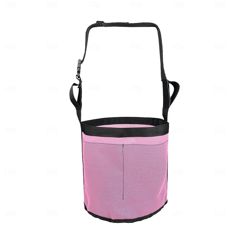 Feed Horses Bag for Grain Hay Bags Heavy Duty Mesh Horse Feeder with Adjustable Strap Comfort Neck Pad Nose Pad and Waterproof Bottom Muzzle4