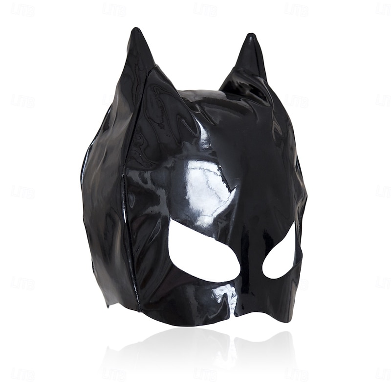 Mask Glossy Finish Catwoman Women's Shinny Leather Fetish Wet Look Costume for Nightclub Pride Parade Pride Month Halloween Carnival Adults'4