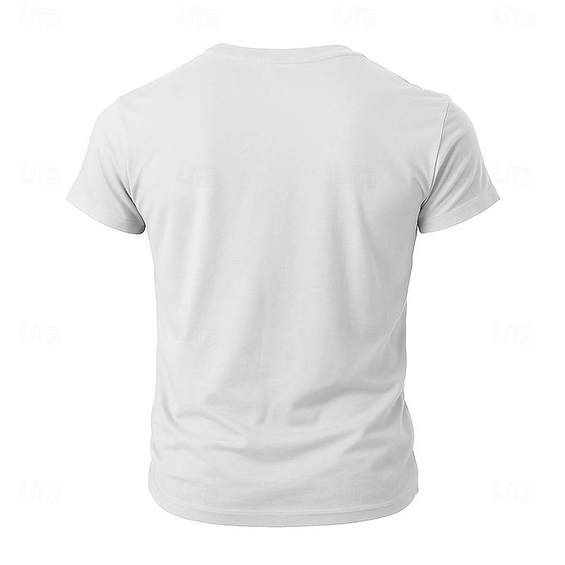 American Independence Day Men's American US Flag Patriotic T Shirt Short Sleeve T shirt 3D Print Crew Neck Shirt Fashion Daily Basic Street Casual Daily Black White Summer Spring All Seasons Clothing3