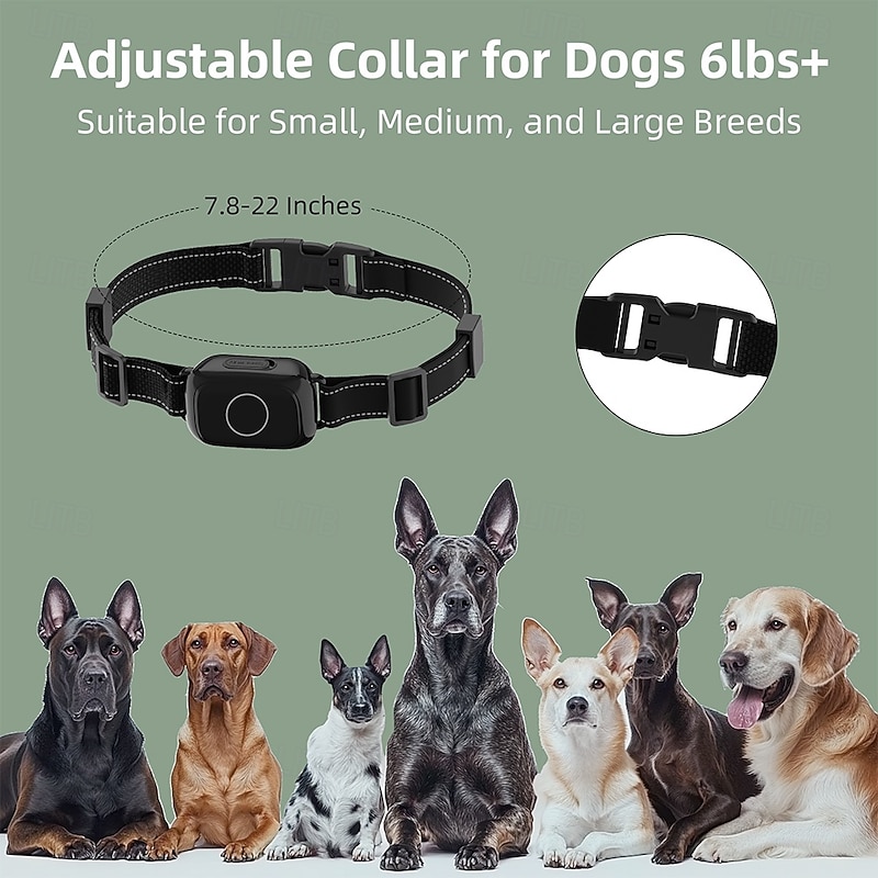 Dog Training Anti Bark Collar Shock Collar Anti Bark Device Shock Collar For Dogs With Remote Dog Barking Control Devices Remote Controlled New Design Dog Dog Pets Waterproof Trainer Adjustable4