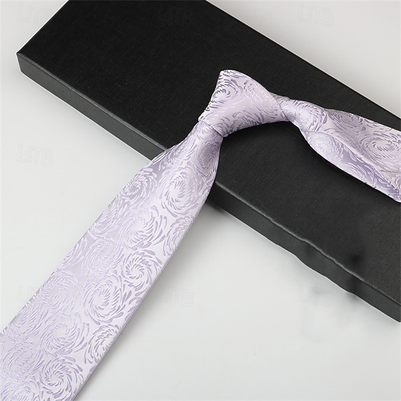 Men's Neckties Fashion Business Jacquard Pattern Wedding Party Daily Wear2