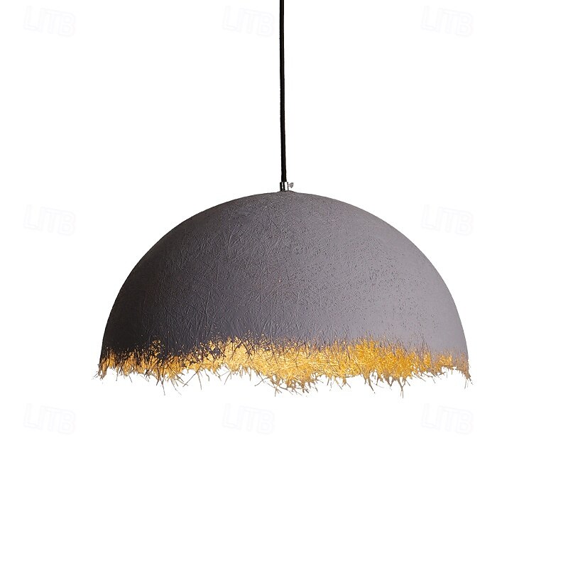 LED Pendant Light Resin30cm Modern Kitchen Island Light Fixture,Adjustable Pendant Lighting for Kitchen Island,Black Gold Led Chandelier for Dining Room,Bedroom,Mini Pendant Spot Lights (1-Pack)4