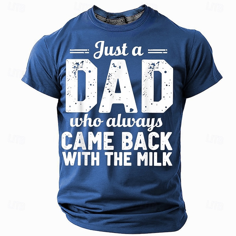 Men's Funny Slang Father T Shirt Short Sleeve T shirt 3D Print Crew Neck Shirt Fashion Daily Basic Street Casual Daily Black Red Blue Summer Spring All Seasons Clothing Apparel S M L XL XXL XXXL 4XL2