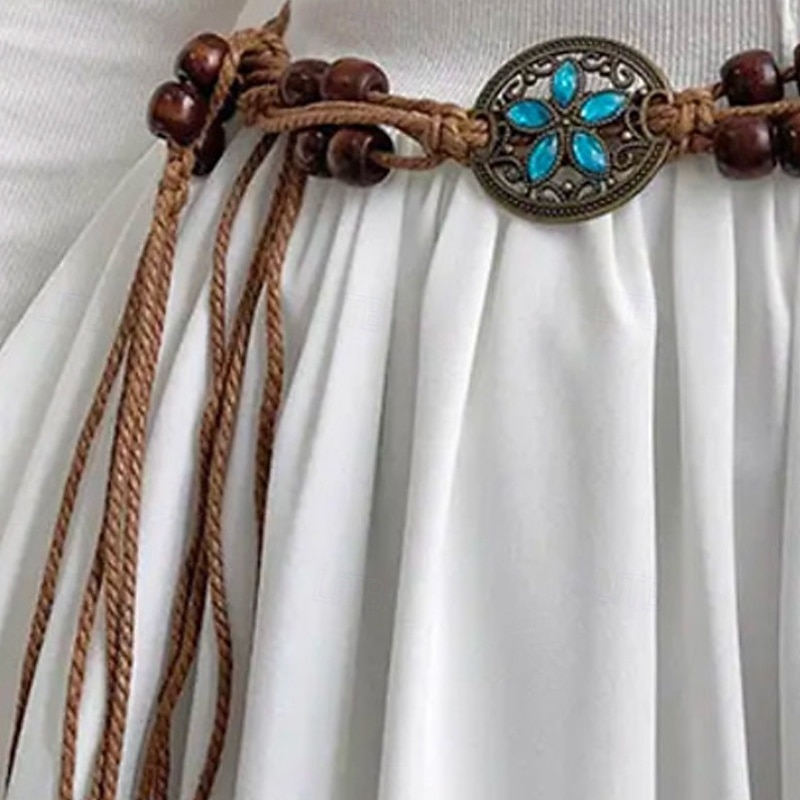 Women's Belt Alloy Brown Waist Belt Street Daily Pure Color2