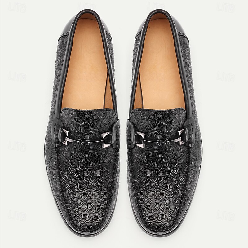 Men's Designer Leather Loafers – Premium Slip-On Casual Dress Shoes for Evening Wear, Cocktail Parties and Formal Gatherings4