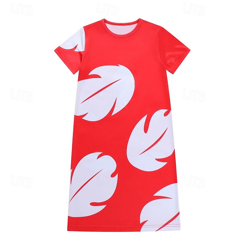 Lilo Cosplay Costume Cosplay Movie Cosplay for Women's Girls' Kid's Adults' Halloween Carnival Party4