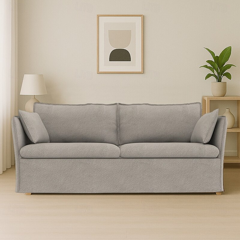 Sofa Cover Suitable For BACKSÄLEN Sofa Solid Color Quilted Velvet Slipcovers4