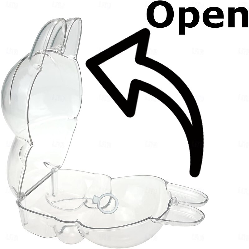 Protective Case ForLabubu The Monsters Have a Seat, Display Box Hard Case Accessories Cover with Silicone Strap White3