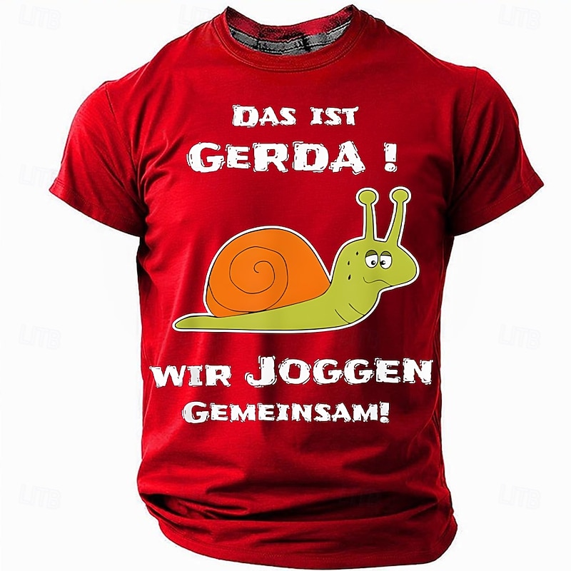 Men's Funny German T Shirt Short Sleeve T shirt 3D Print Crew Neck Round Neck Shirt Fashion Daily Basic Street Casual Daily Black Red Blue Summer Spring Clothing Apparel S M L XL XXL XXXL4