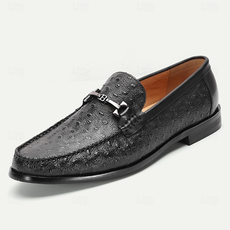 Men's Designer Leather Loafers – Premium Slip-On Casual Dress Shoes for Evening Wear, Cocktail Parties and Formal Gatherings2