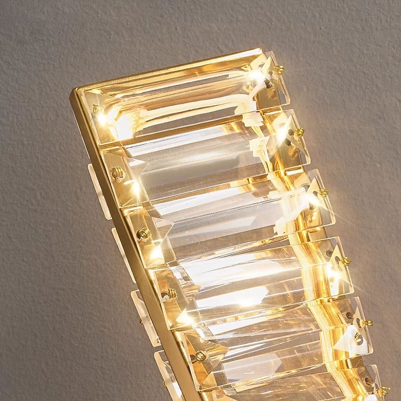 LED Indoor Wall Lights Luxury Creative Ceystal Wall Lamp Modern Nordic Style Living Room TV Backdrop Lamp Simple Minimalist Bedroom Bedside Lamp 110-240V2