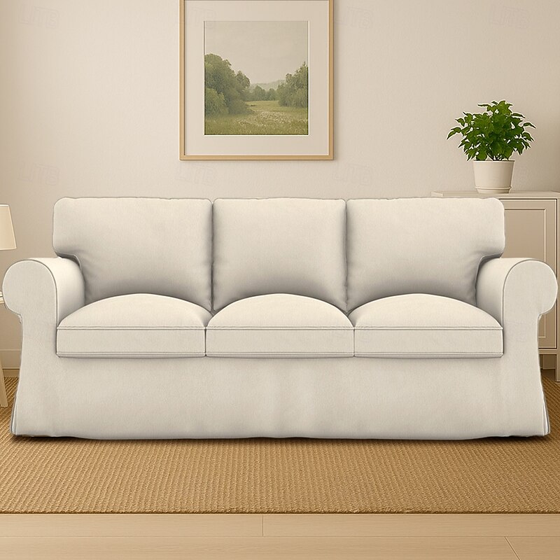 Waterproof Sofa Cover Solid Color Quilted Slipcovers For Pets4