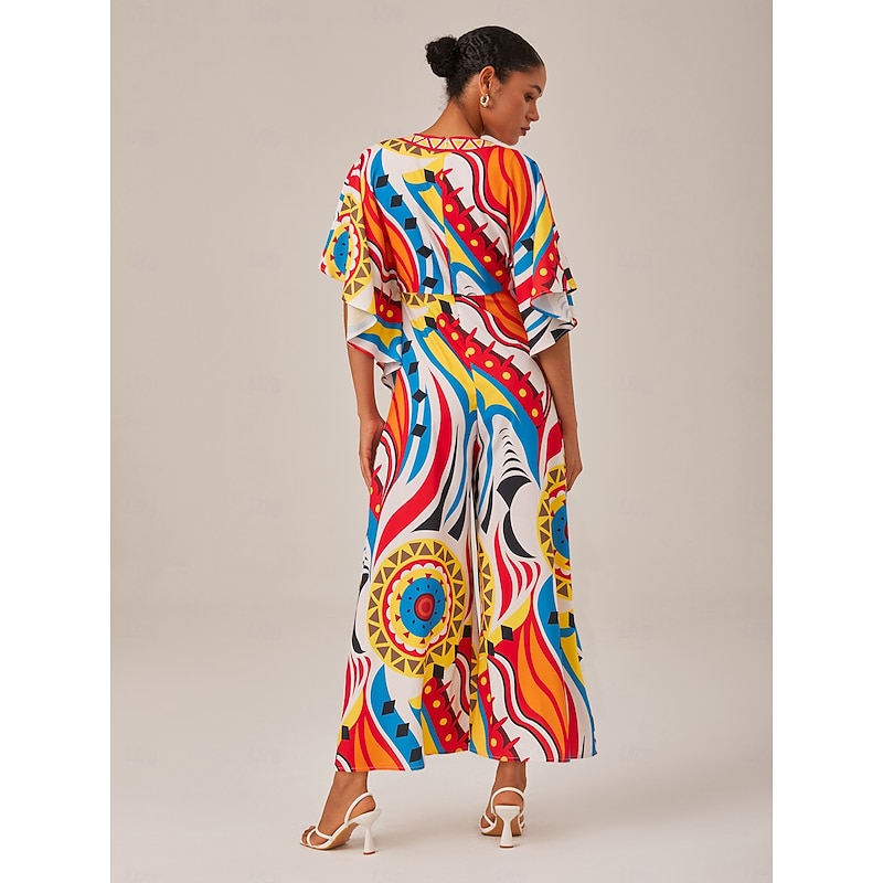 Bright Geometric Print Jumpsuit2