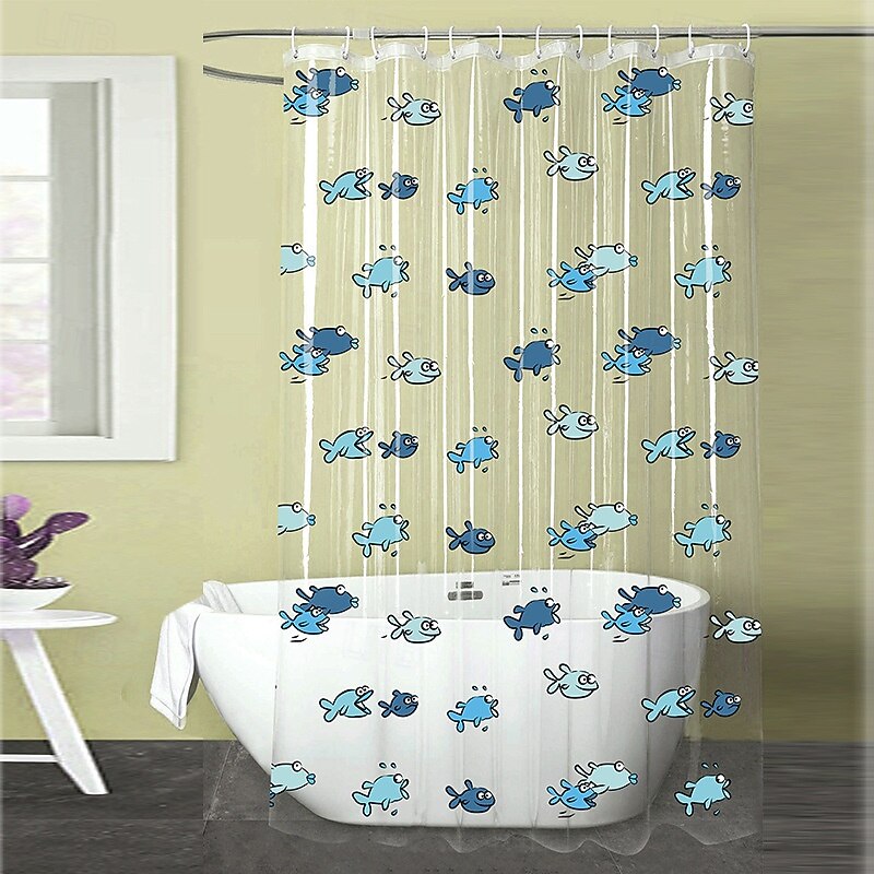 PEVA Long Clear Shower Curtain, 180x200cm 70