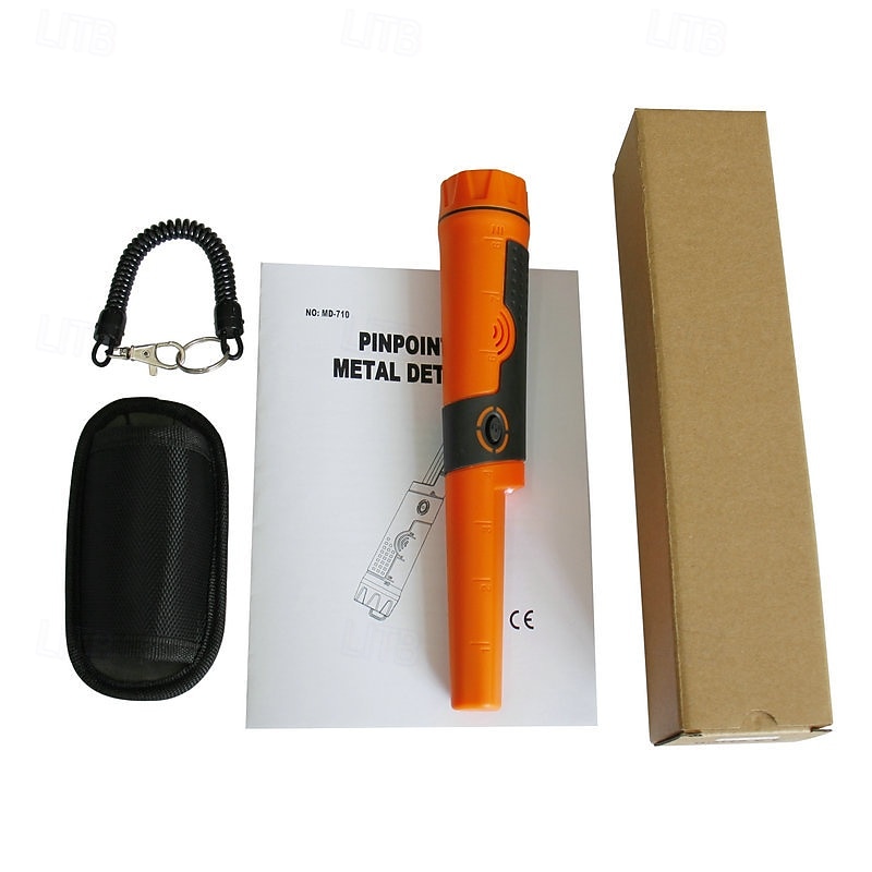 710 Orange Handheld Metal Detector - Outdoor Treasure Hunting & Archaeological Metal Detector2