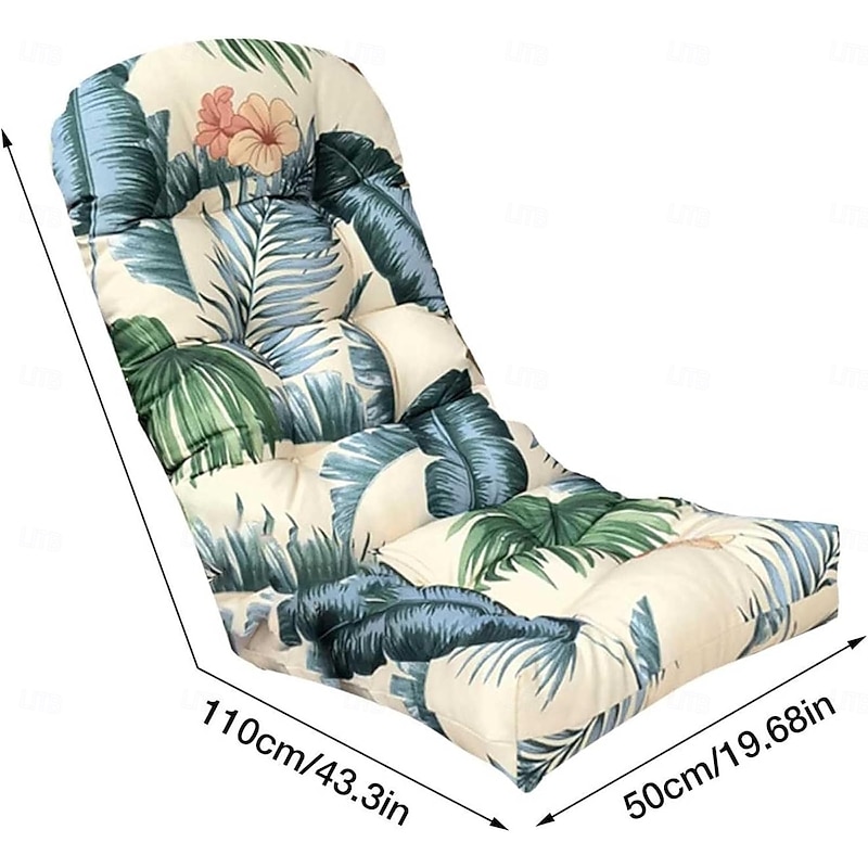 Waterproof  Outdoor Patio Chair Cushions And Pads Non Slip High Backed Chair Pads Lounger Cushion High Backed Cushion Garden High Back Chair Cushion Patio Lawn Chaise Recliner3