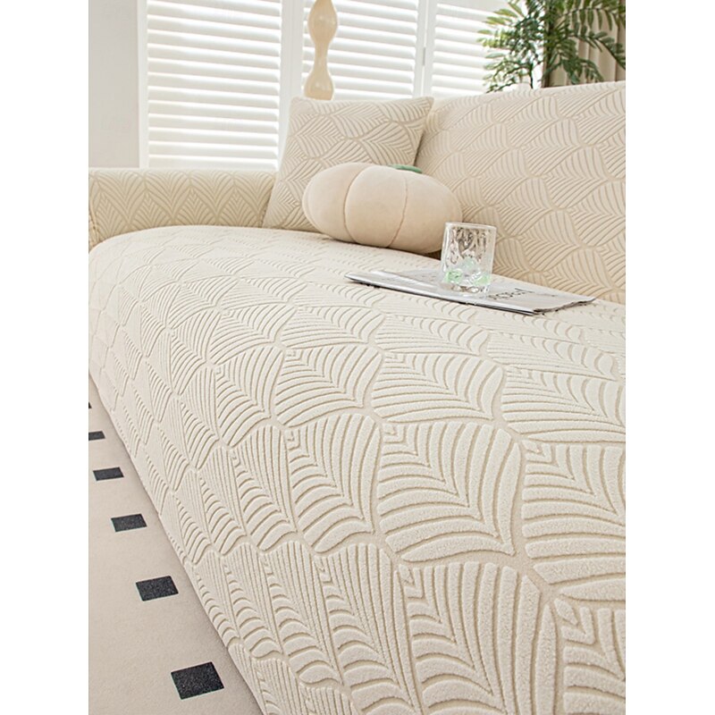 1 full season jacquard velvet sofa cover modern simple anti slip sofa cushion dust-proof washable sofa cover room corner L-shaped sofa cover 1/2/3/4 seat protector pet friendly decoration2