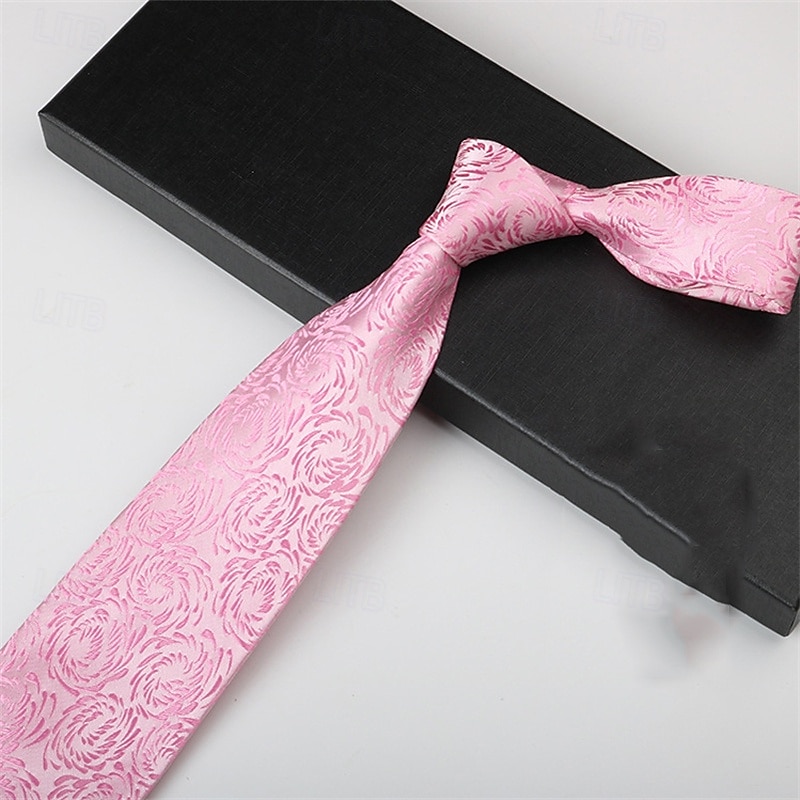 Men's Neckties Fashion Business Jacquard Pattern Wedding Party Daily Wear4