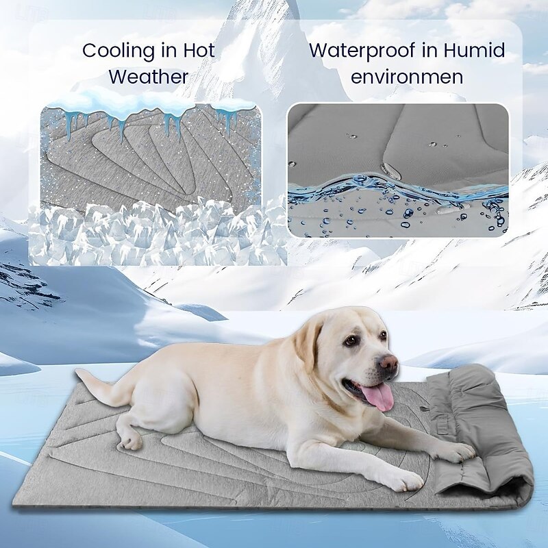 Dog Cooling Blanket For Large Dogs Washable Cool To Touch Dog Blankets For Bed Cover Soft Lightweight Cooling Dog Blanket Help Your Pet Sleep Well In Summer3