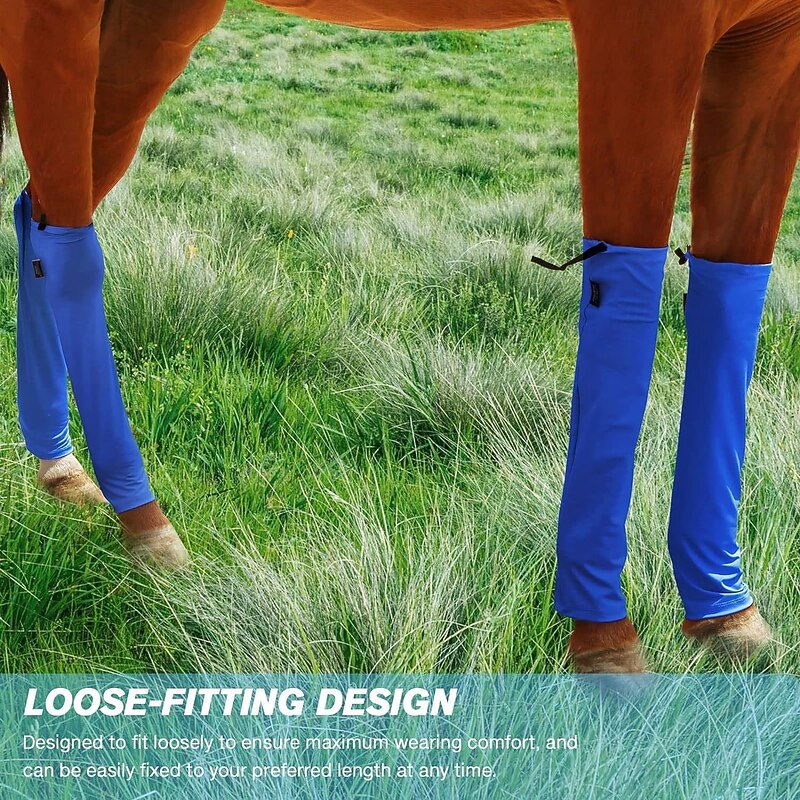 Premium Horse Fly Boots, Ultimate Protection Set for Horse Legs - Breathable Mesh, Stay- on Design, Stomp Reduction2