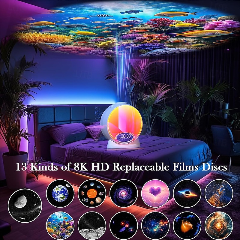 Galaxy Projector 13 in 1 HD Planetarium Star Projector for Bedroom Star Projector Galaxy Light with Bluetooth Speaker & White Noise Remote/Auto-Off Timer Space Galaxy Lamp for Kids Gifts Home Decor2