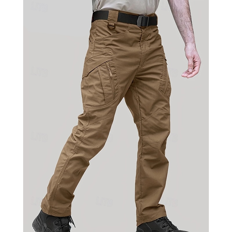 Men's Cargo Pants Tactical Pants Trousers Buttons Multi Pocket Plain Wearable Outdoor Daily Camping & Hiking Fashion Classic Black Army Green