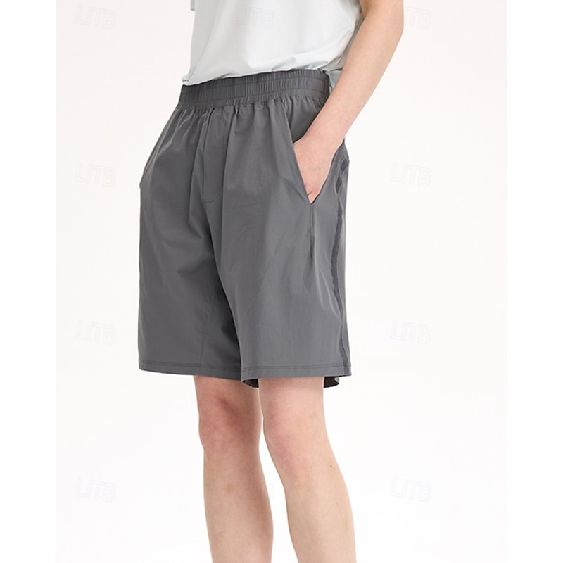 Women's Solid Colored Tennis Shorts Wide Waistband UPF50+ Quick Dry Moisture Wicking Tennis Golf Pickleball Black Sky Blue Dark Gray Tennis Clothing