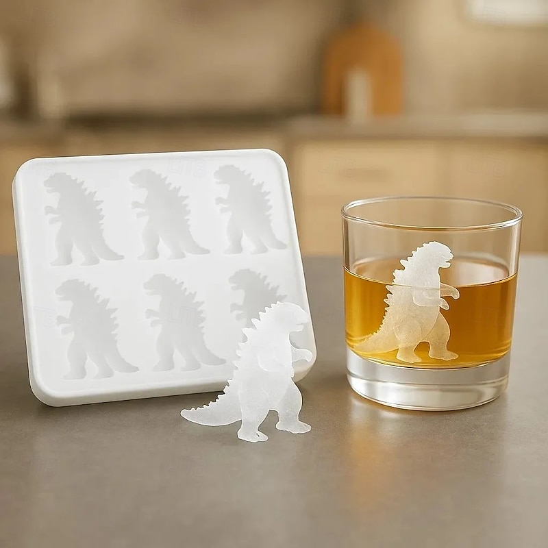 Silicone Monster Ice Cube Mold Tray, 3D Creature Shape Ice Cream Chocolate Cookie Mold for Party Drinks, Reusable Halloween Gifts for Kids Adults2