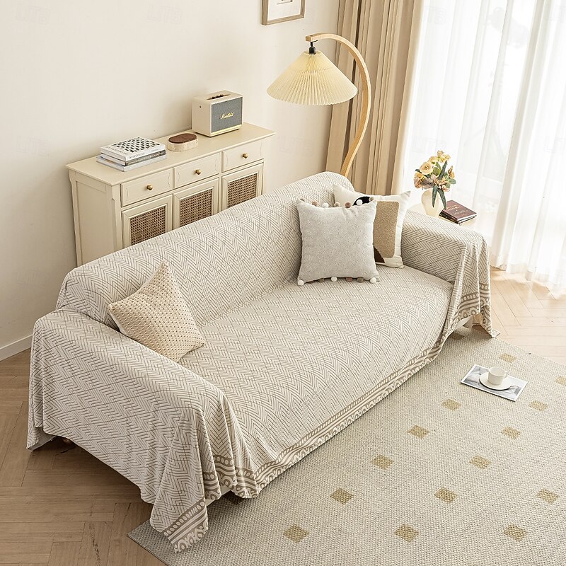 Multi Sofa Cover, 2 Seats, 3 Seats, Elbow Included, L-Shaped, Scandinavian Style, Stylish Easy to Hang, One-Piece, Thick, All Seasons, Anti-Scratch, Washable, Sofa Cover, Super Convenient