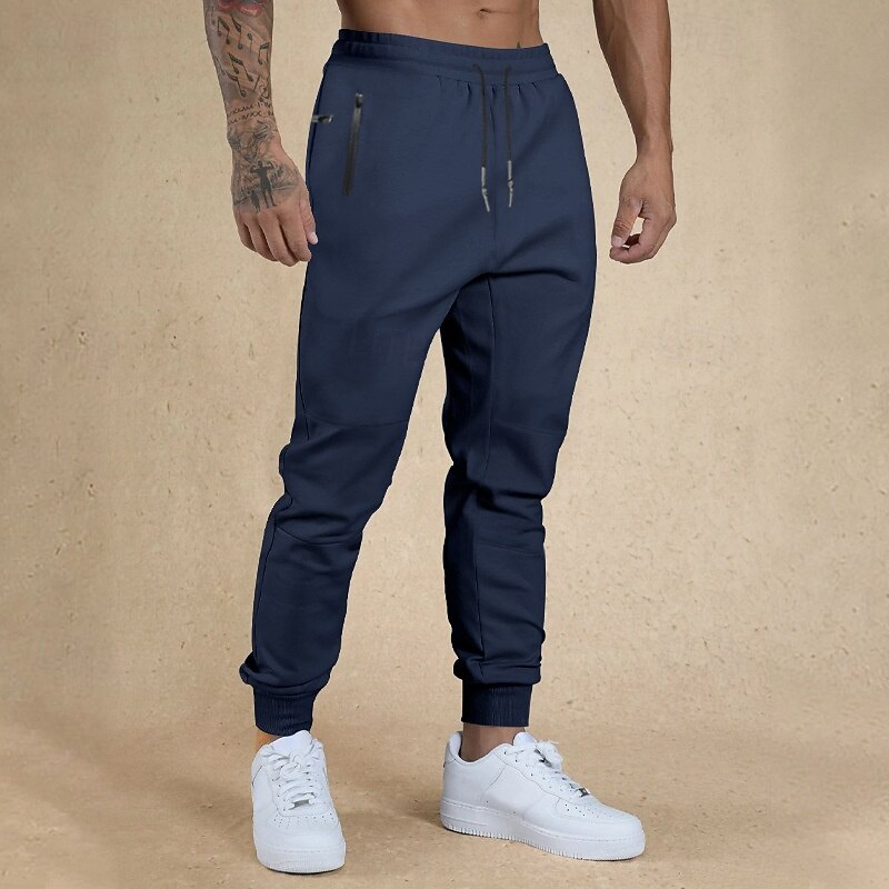 Men's Athletic Pants Sweatpants Joggers Trousers Sports Pants Pocket Drawstring Elastic Waist Plain Comfort Sports Outdoor Daily Fashion Casual Black Army Green Micro-elastic4