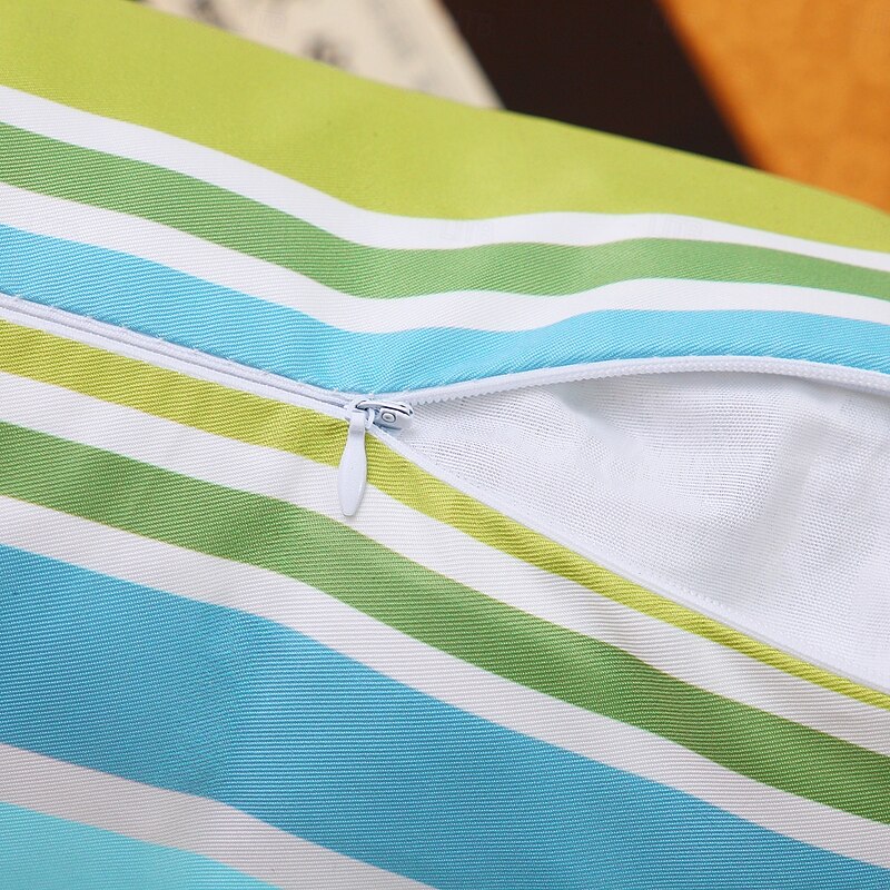 Outdoor Waterproof Pillow Covers Bohemian Cushions Abstract Garden Cushion Covers Invisible Zipper Print Decorative Pillows for Sofa Patio Home Decor Gifts (No Insert)3