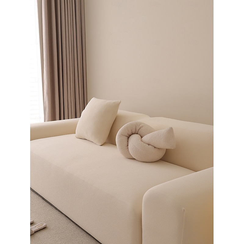 1Pc Jacquard Velvet Sofa Cover Wear resistant Elastic Teddy Solid Color Premium All Seasons Universal Sofa Cover Thickened Anti slip Universal Sofa Cover