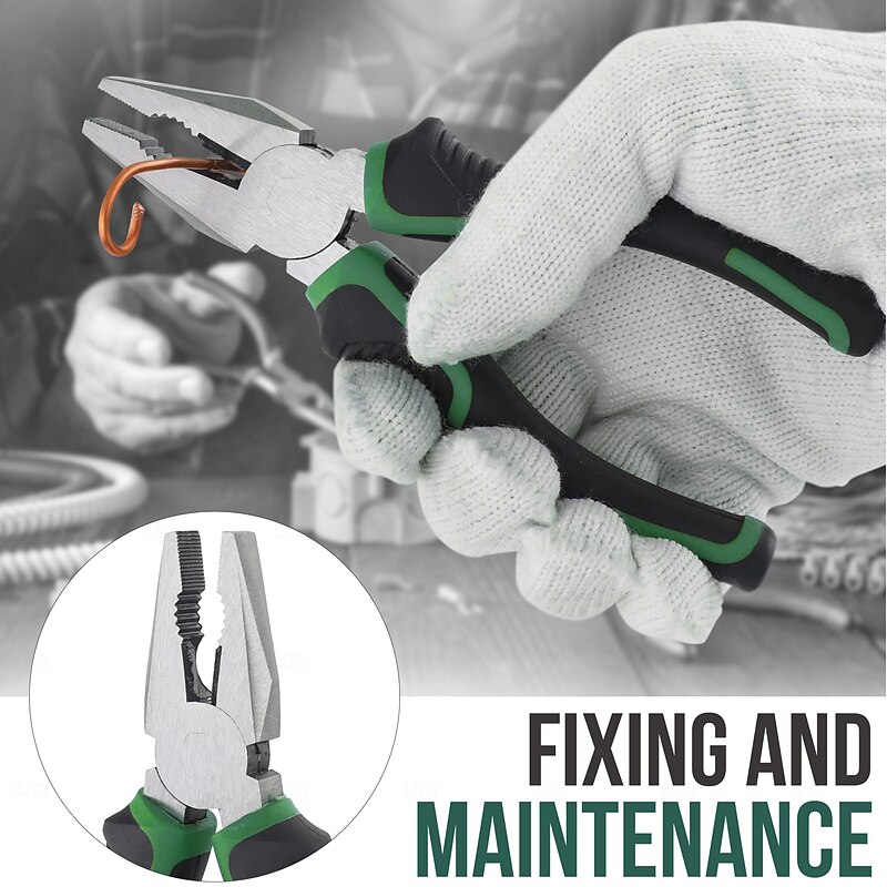 Green Small Compact Hand Tool Kit Set for Home & Office DIY. Household Basic Toolkit Starter Repairs in a Portable Tool Box Case4