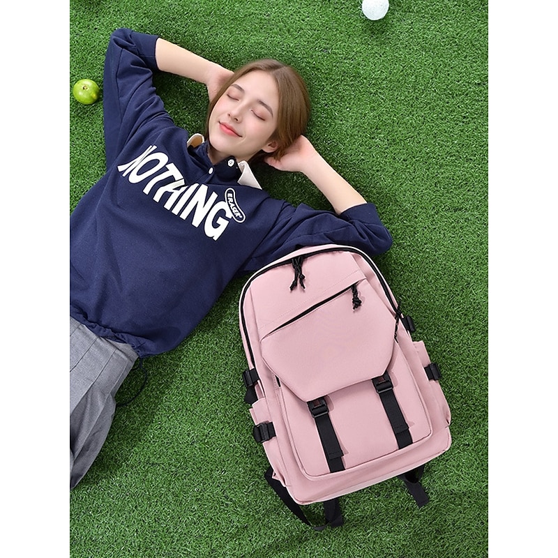 Unisex Large Capacity Waterproof Nylon Backpack – Scratch-Resistant Multi-Pocket Travel Laptop Bag for Students, Commuters and Daily Use3